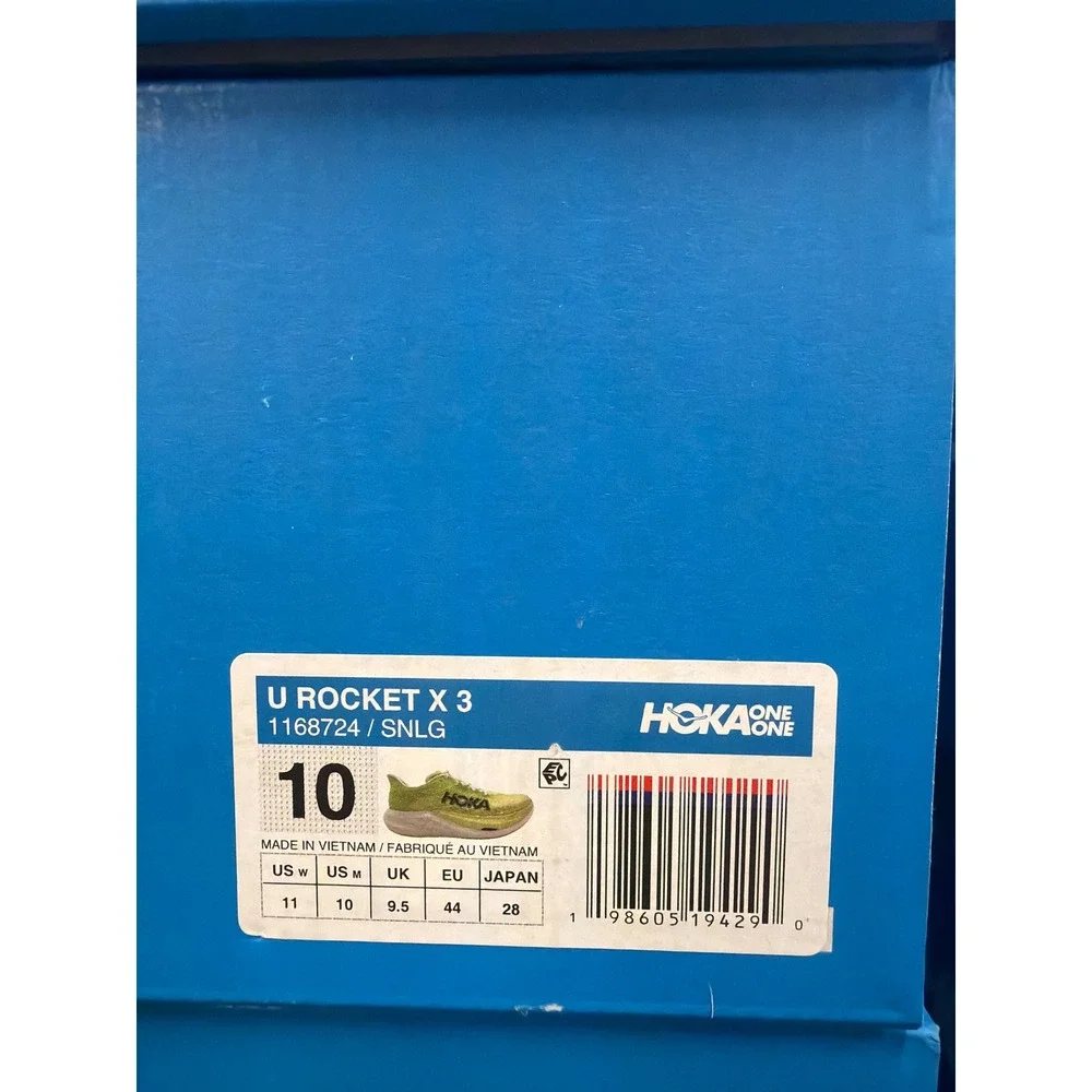 HOKA Rocket X 3 Running Shoes SNLG Size 10 Men's New in Box ($250 Retail)